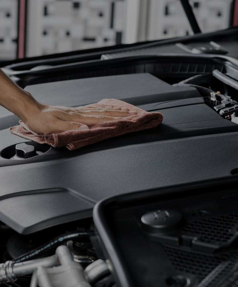 Black Anchor Engine Bay Detailing